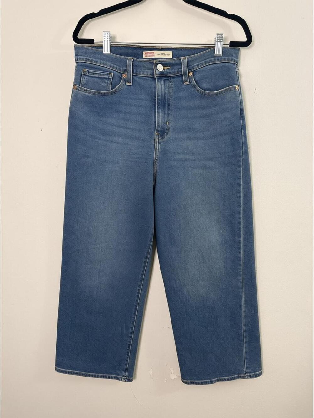 Signature by Levi Strauss Heritage High Rise Loose Crop Jeans Women’s Size 8 W29